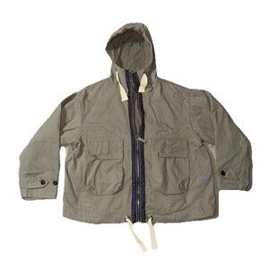 45R / 45RPM Hayama 504Oxford 908 Hooded Blouson XS Khaki Green Unisex